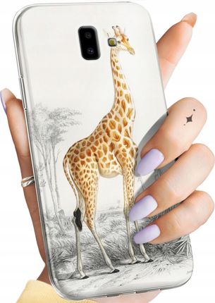 Hello Case Etui Do Samsung Galaxy J6 Plus Żyrafa Śmieszne Sawanna Obudowa