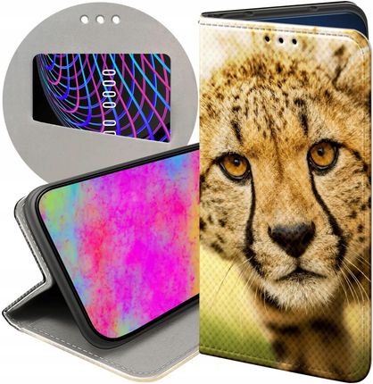 Hello Case Etui Z Klapką Do Samsung Galaxy J7 2016 Gepard Cętki Panterka Futerał