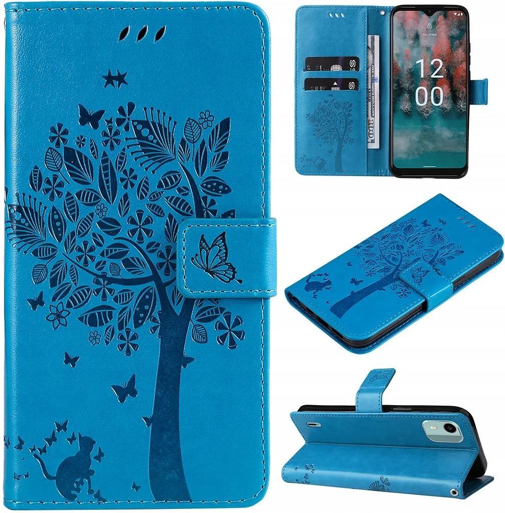 Saturcase - Custodia per Nokia 6.2/7.2, in pelle PU, con chiusura