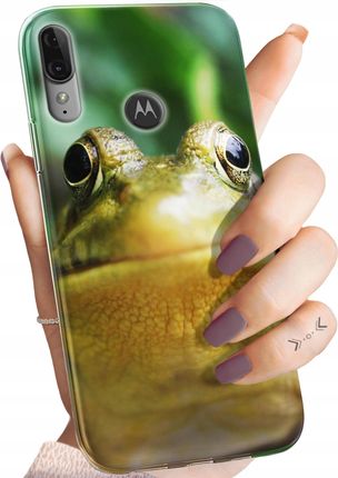 Hello Case Etui Do Motorola Moto E6 Plus Żabka Żaba Frog Obudowa Pokrowiec