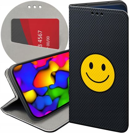 Hello Case Etui Z Klapką Do Huawei Honor X7A Uśmiech Smile Emoji Futerał
