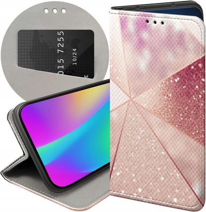 Hello Case Etui Z Klapką Do Samsung Galaxy A8 2018 Różowe Złoto Róż Futerał