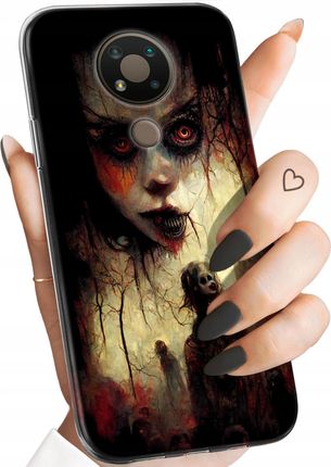 Hello Case Etui Do Nokia 3 4 Halloween Zombie Dynie Czaszki Czarownice Wampiry