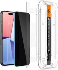 Spigen Etui Glass Tr Ez Fit Privacy 2 Pack Transparency Iphone 15 Pro Max