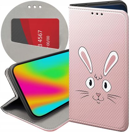 Hello Case Etui Z Klapką Do Xiaomi Redmi 10 5G Królik Zając Bunny Futerał