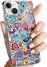 Hello Case Etui Do Iphone 14 Plus Doodle Zwierzęta Potwory Rysunki Obudowa