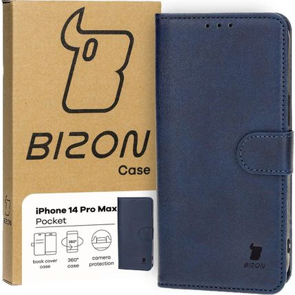 Bizon Etui Case Pocket Do Apple Iphone 14 Pro Max Granatowe