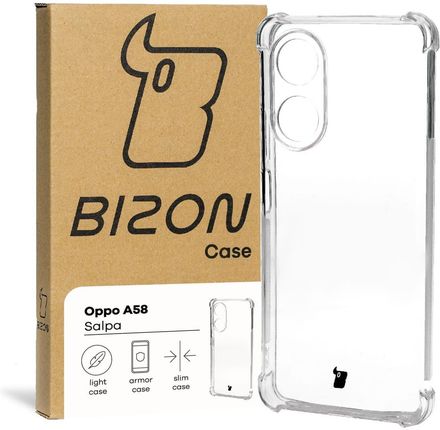 Etui Bizon Case Salpa do Oppo A58 4G, przezroczyste