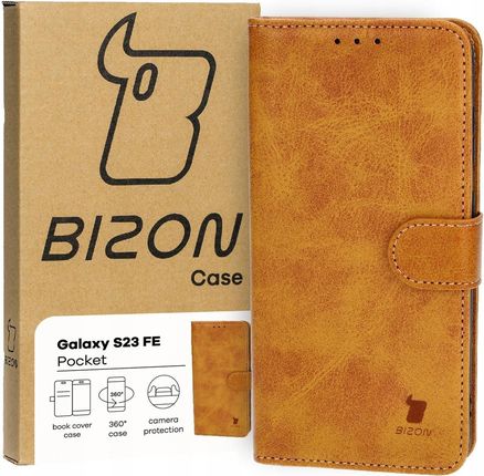 Bizon Etui Case Pocket Do Samsung Galaxy S23 Fe Brązowe