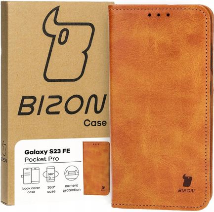 Bizon Etui Case Pocket Pro Do Samsung Galaxy S23 Fe Brązowe
