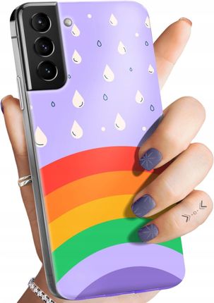 Hello Case Etui Do Samsung Galaxy S21 Plus 5G Tęcza Rainbow Obudowa Pokrowiec