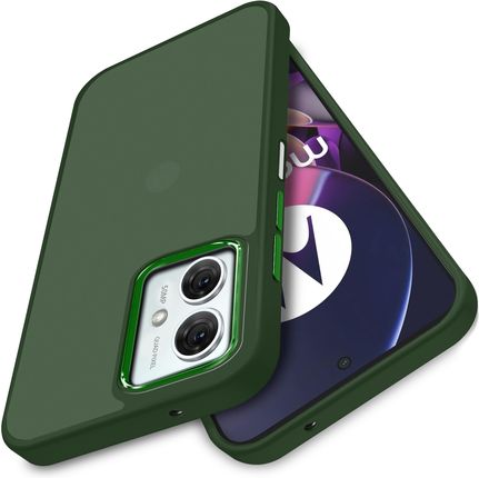 Krainagsm Etui Do Motorola Moto G54 5G Matowe Silicone Case Satynowe Plecki Szkło 9H