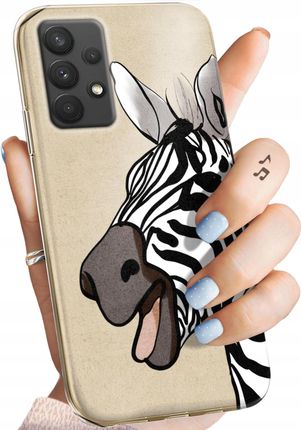 Hello Case Etui Do Samsung Galaxy A32 4G Zebra Zeberka Paski Obudowa Pokrowiec