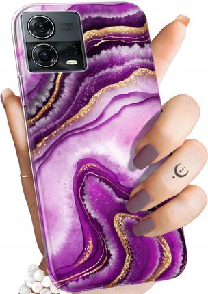Hello Case Etui Do Motorola Moto S30 Pro 5G Edge 30 Fusion Różowy Marmur Róż