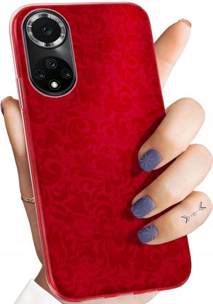 Hello Case Etui Do Huawei Nova 9 Honor 50 Czerwone Serca Róże Obudowa