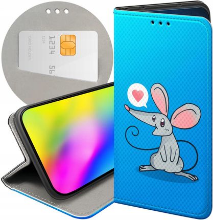 Hello Case Etui Z Klapką Do Huawei Honor X7A Myszka Mouse Mini Futerał Pokrowiec