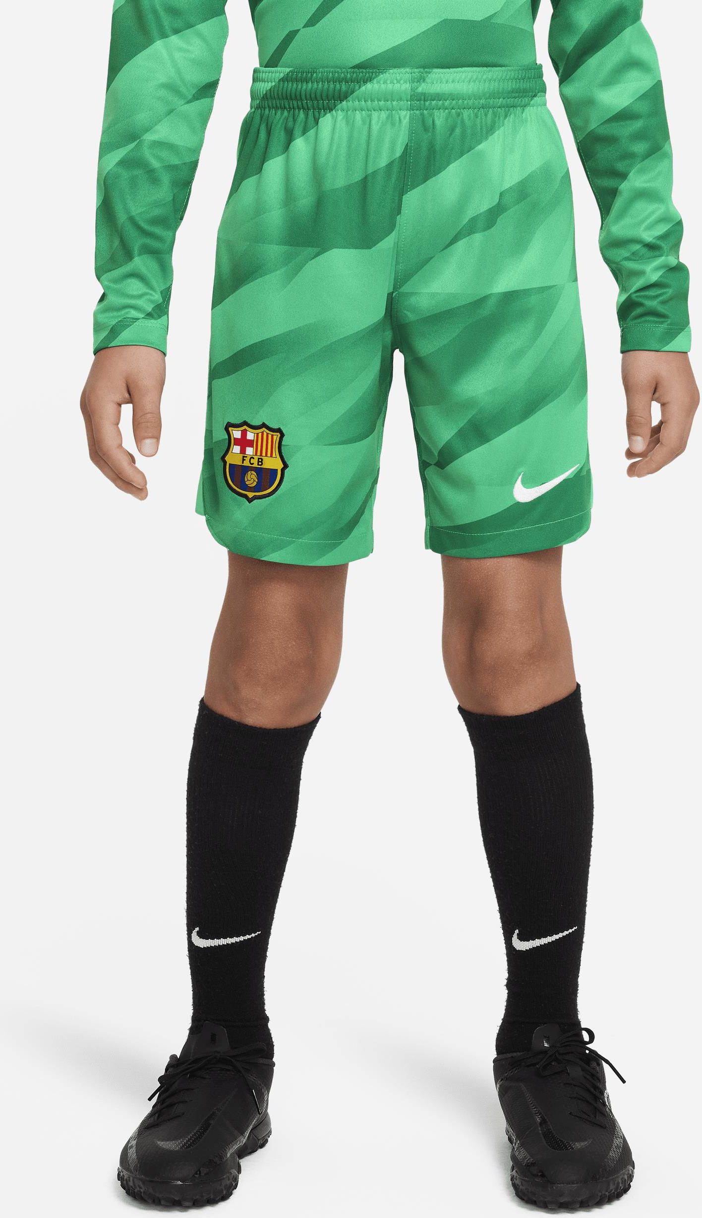 Spodenki Piłkarskie Dla Dużych Dzieci Nike Dri Fit Fc Barcelona Stadium