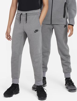 Spodnie Zimowe Dla Dużych Dzieci Chłopców Nike Sportswear Tech Fleece Szary