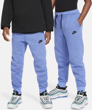 Spodnie Zimowe Dla Dużych Dzieci Chłopców Nike Sportswear Tech Fleece Niebieski