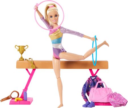 Barbie Gimnastyczka Zestaw do zabawy z lalką HRG52