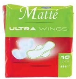 Mattes Matte Podpaski Ultra ze skrzydełkami, 10 Sztuk