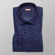Zdjęcie Granatowa klasyczna koszula w białe łezki - Buk
