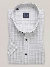 Zdjęcie Biała klasyczna koszula w kratkę - Libiąż