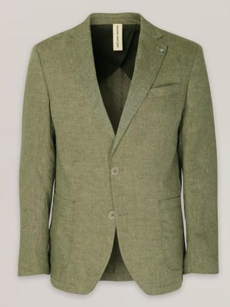 Oliwkowa marynarka Thomas Goodwin z lnu naturalnego