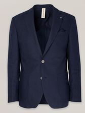 Zdjęcie Granatowa marynarka Thomas Goodwin z lnu naturalnego - Libiąż