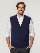 Zdjęcie Granatowy, rozpinany bezrękawnik - Rydzyna