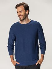 Zdjęcie Niebieski sweter z okrągłym dekoltem - Kobylin