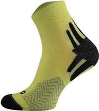 Zaawansowane skarpety biegowe Running Raid 50% Merino oddychające, płaskie szwy - Lime