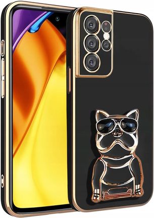 Itel Etui Glamour Dog 6D Do Samsung S21 Ultra Uchwyt Podstawka Ochrona Aparaty
