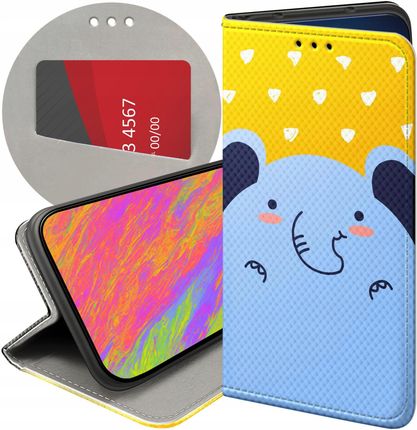 Hello Case Etui Z Klapką Do Samsung Galaxy S7 Słoń Słonie Słoniki Futerał Case