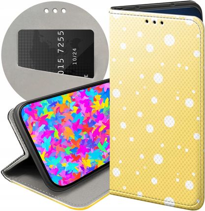 Hello Case Etui Z Klapką Do Samsung Galaxy J7 2017 Kropki Grochy Bokeh Dots Case