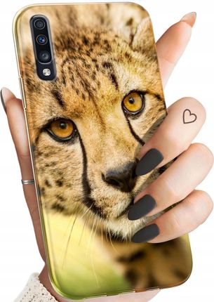 Hello Case Etui Do Samsung A70 Gepard Cętki Panterka Obudowa Pokrowiec Case