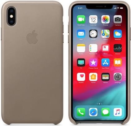 Apple Plecki Do Iphone Xs Max Leather Beż