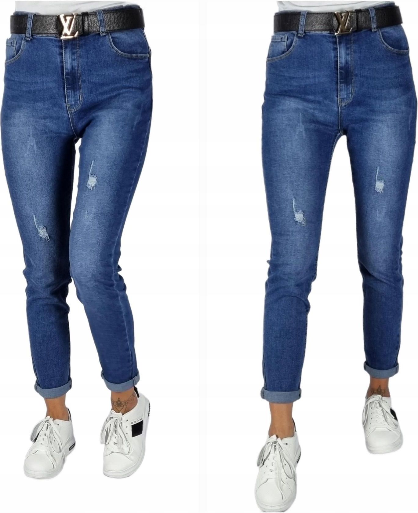 Spodnie Jeansowe Z Dziurami Plus Size Rozmiar 44 - Ceny I Opinie - Ceneo.pl