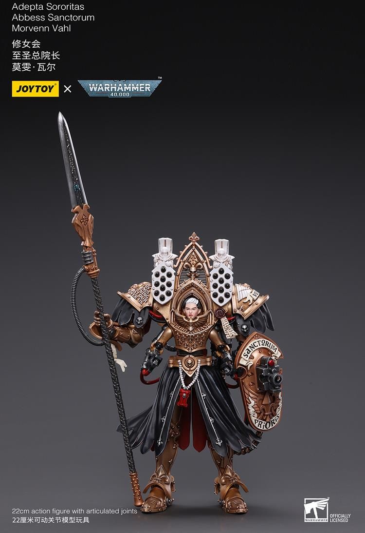 Figurine JoyToy Warhammer 40k - Adepta Sororitas Morvenn Vahl Abbess Sanctorum - 1/18