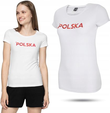 Damska Koszulka Kibica 4F TSD500 T-shirt Polska