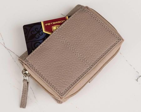 Torba skórzana+portfel PTN D73-DS Dark Beige - zdjęcie 4