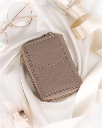 Torba skórzana+portfel PTN D73-DS Dark Beige - zdjęcie 3