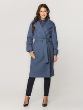 Zdjęcie Niebieski płaszcz damski - Lędziny