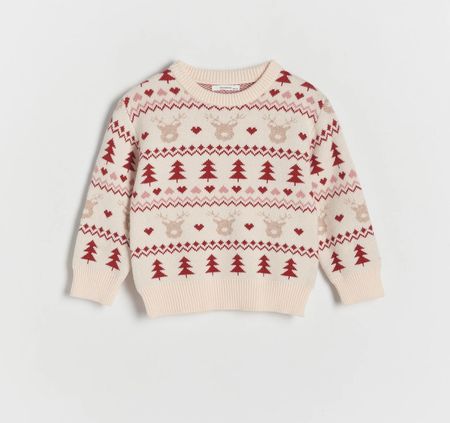 Reserved - Świąteczny sweter z wiskozą - Wielobarwny