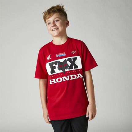 koszulka FOX - Yth Honda Ss Tee Flame Red (122) rozmiar: YXL