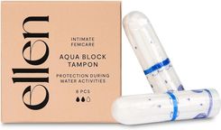 Zdjęcie Ellen Aqua Block Tampon - ochrona podczas aktywności w wodzie, 8 sztuk - Kościerzyna