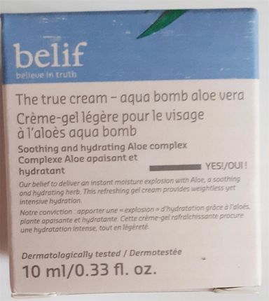 Krem Belif The True Cream Aqua Bomb Aloe Vera na dzie 10ml - Opinie i ceny  na Ceneo.pl