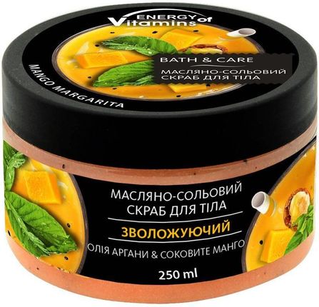 Energy Of Vitamins Peeling Solny Do Ciała Olej Arganowy I Soczyste Mango 250 ml