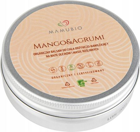 Organiczny Balsam do ciała odżywczo-nawilżający “Mango&Agrumi”