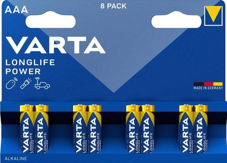 Bateria LR03 1.5V AAA MN2400 Varta Longlife 8szt